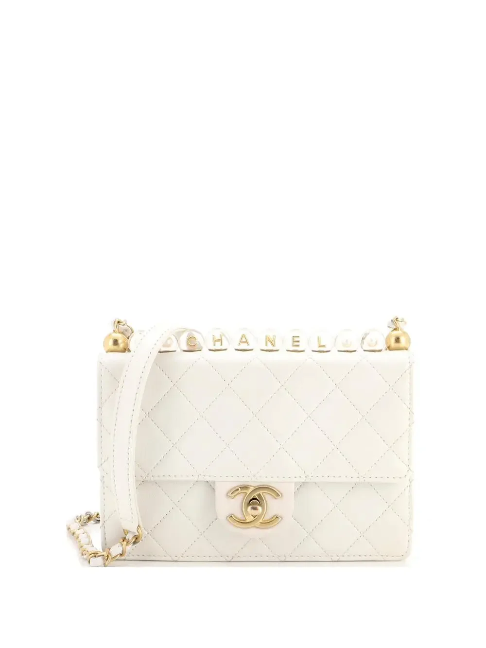 Chanel Chic Pearls Flap Bag Quilted #323610C36B